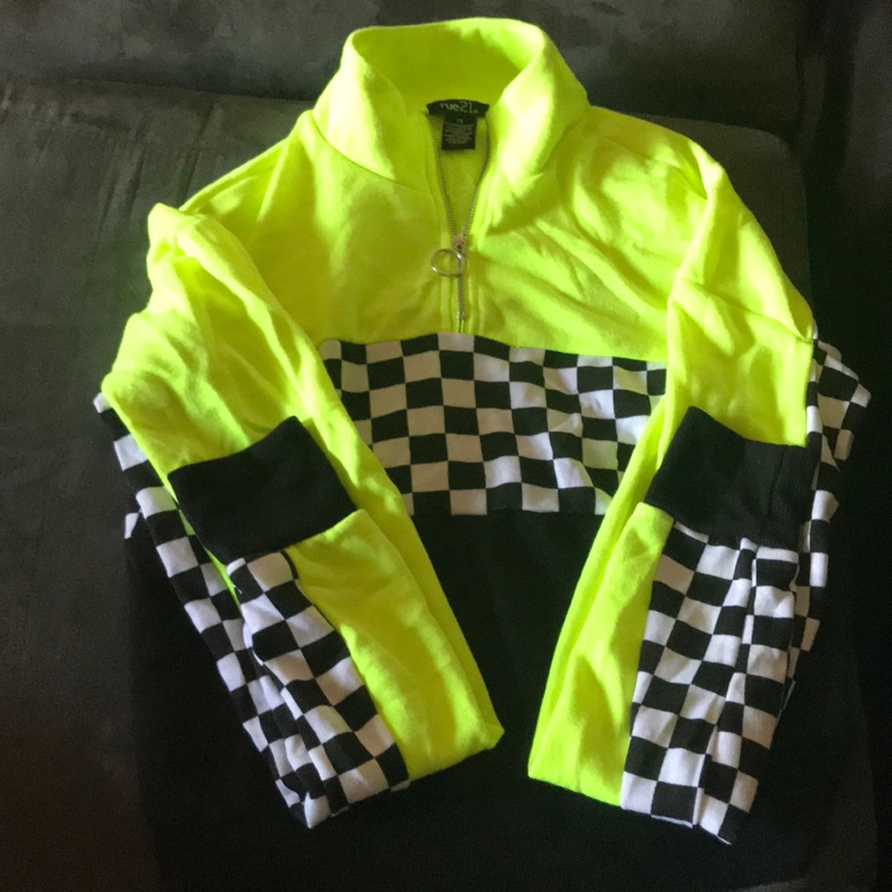 Cropped Polyester Sweatshirt